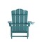 Flash Furniture Blue Adirondack Patio Chairs with Cupholder, 2PK 2-LE-HMP-1044-10-BL-GG - alternate 2